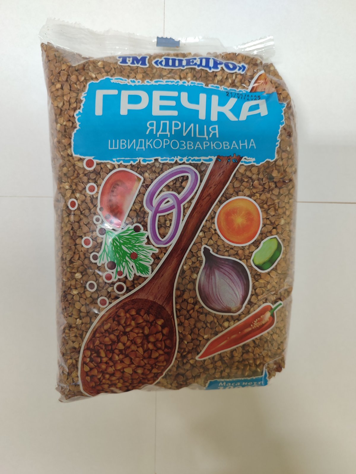 Крупа гречана ядриця, швидкорозварювана ТМ ЩЕДРО 1000г